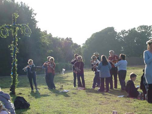 performing at midsummer party